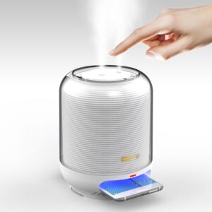맥로이드 무선 충전 램프 멀티 다기능 가습기 1000ml V-2000