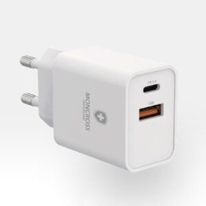 몽크로스 PD3.0 QC3.0 USB 듀얼포트 25W 고속 충전기 MSPD-W25