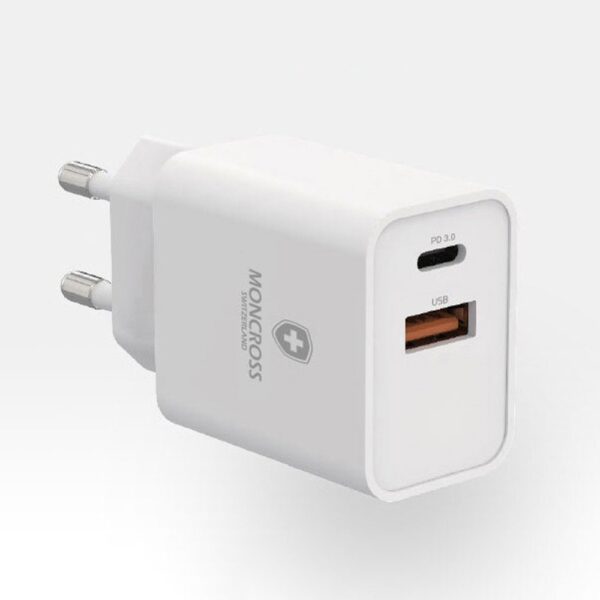 몽크로스 PD3.0 QC3.0 USB 듀얼포트 25W 고속 충전기 MSPD-W25