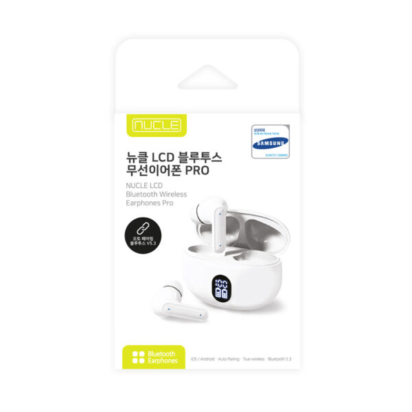 뉴클 노이즈캔슬링 LCD 블루투스V5.3 무선 이어폰PRO - 이미지 8