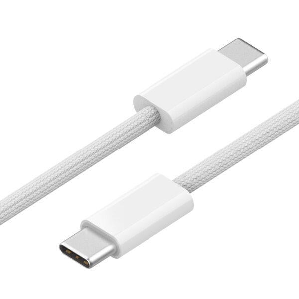 바오니 데이터 충전 케이블 65W CtoC타입 2.0m 우븐화이트 - 이미지 5
