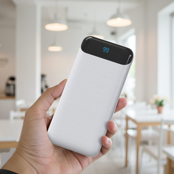 뉴클 슬림엣지 LCD 보조배터리 10000mAh 화이트 - 이미지 5